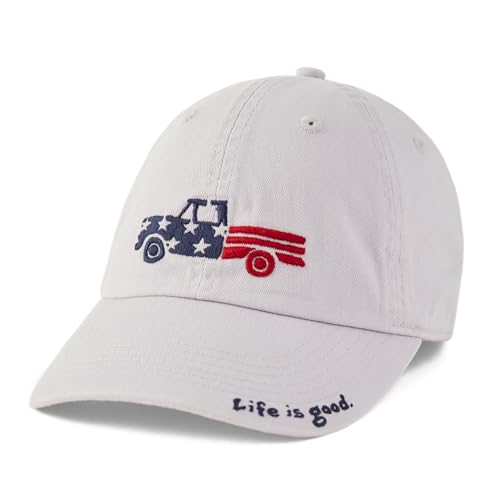 Image of Life is Good Adult Chill Baseball Cap, Low-Profile Adjustable Snap Back, Embroidered Hat for Men and Women
