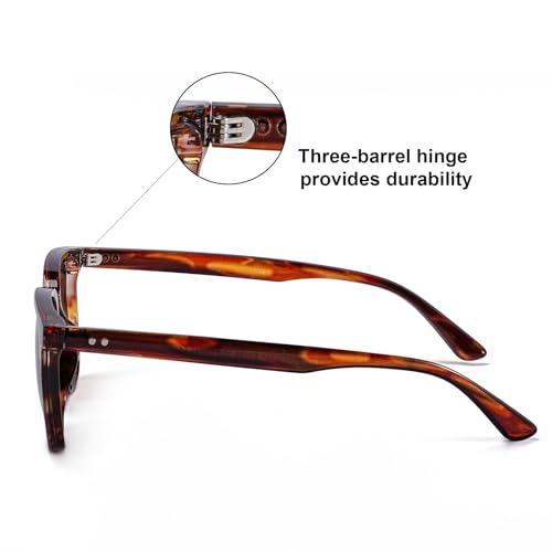 Image of Gleyemor Polarized Mens Square Sunglasses UV400 Protection Sun Glasses | Classic Retro Square Shades for Fashion, Driving Fishing Golf Outdoor Sport Shades