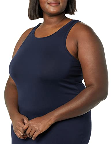 Image of Amazon Essentials Women's Lightweight Jersey Slim-Fit Tank Mini Dress