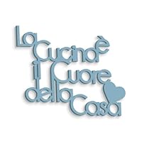 Decorazione Cucina In Metallo - Targa 'La Cucina &egrave; Il Cuore Della Casa' Nera