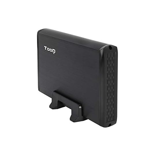 TooQ TQE-3509B - Carcasa para Discos Duros HDD de 3.5", (SATA I/II/III, USB 2.0), Aluminio, indicador LED, Color Negro, 250 grs.