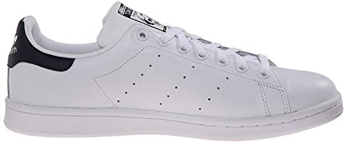 adidas Originals mens Stan Smith Shoes Fashion Sneakers, Core White/Core White/Dark Blue, 9 US - Image 8
