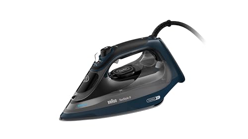 Braun TexStyle 9 – Fer à Repasser Vapeur Puissant avec FreeGlide 3D et Mode Éco, Jet de Vapeur 260 g/min, Technologie iCare, Système ActiClean...