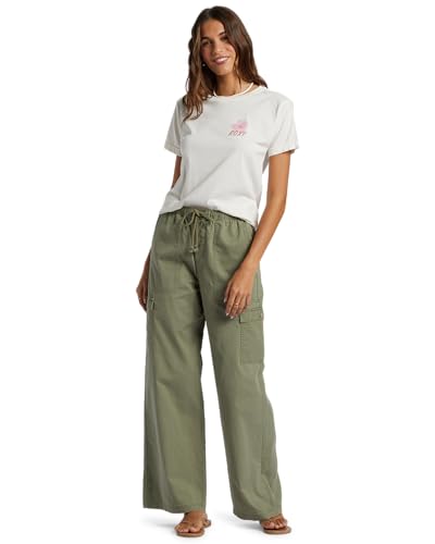 Image of Roxy Womens Boyfriend Crew T-Shirt, Casual Relaxed Fit Crew Neck Tee Short Sleeve Cotton Basic Shirt Everyday Comfort