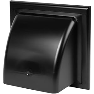 Awenta 150 mm Lüftungshaube Schwarz ABS