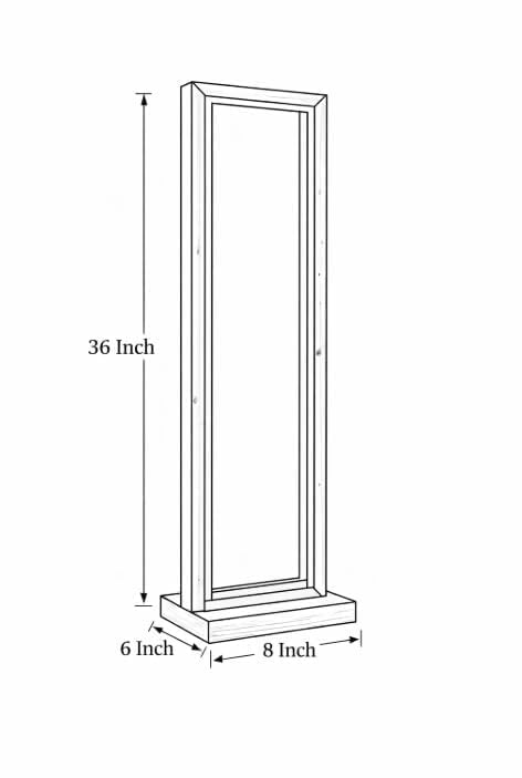 Image of LED Floor Lamp for Living Room & Bedroom, Slim Corner Standing Lamp with Pine Wood Frame & Diffuser, Warm White Ambient Light, Space Saving Modern Minimal Floor Lamp for Home Decor