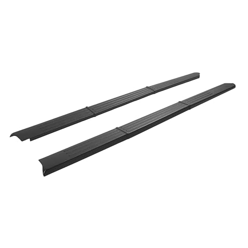 BALOCEO 5.5 Bed Rail Cap Top Trim Compatible with 2004-2015 Nissan Titan Crew Cab ONLY Replace for 76999-8S500 769988S500 3Pcs Moulding Side Trim Panel Plastic(ABS) Textured Black Left+Right Side