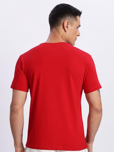 Image of ADRO Men's 100% Cotton Regular Fit T-Shirt