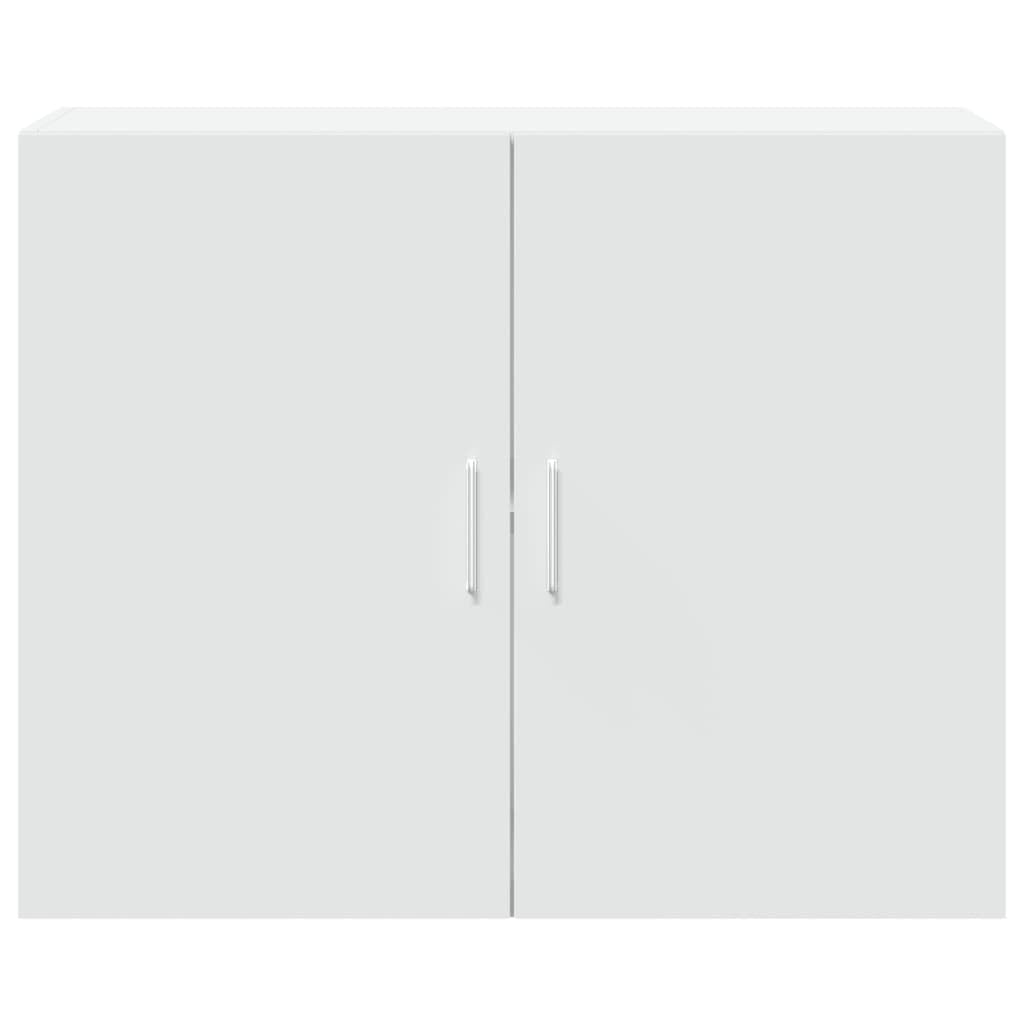 vidaXL Armario de Pared Madera de ingeniería Blanco 80x42,5x64 cm, Armario de Almacenamiento, Armario de Pared Colgante, Armario de Almacenamiento Flotante