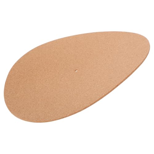 GARVALON Cork Mat for Turntables Practical Slipmat Accessory for Vinyl Records Shockproof Scratch Static Reduction Stylish Design Tailored for Phonographs
