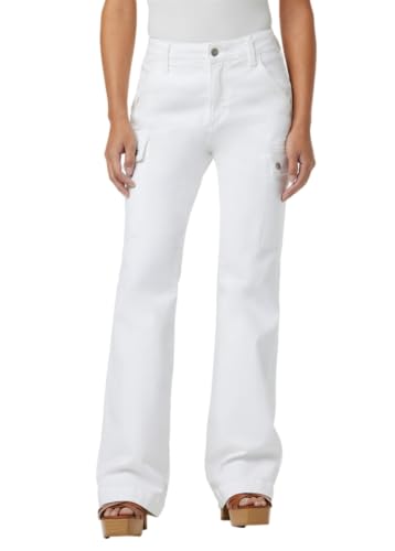 Joe's Jeans Petite White The Frankie Cargo Bootcut Jean