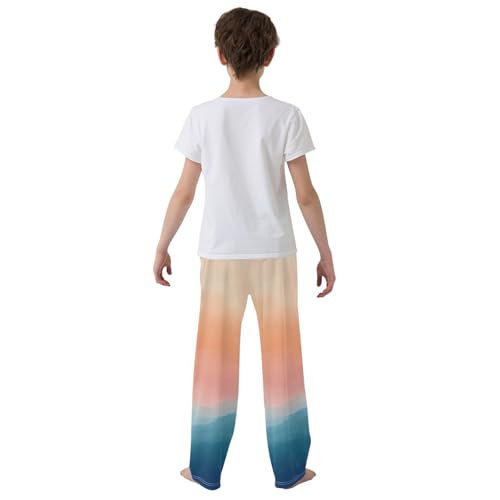 Boys' Pants Ombre Smoky Mountains Long Bottoms Jogger Pants Elastic Waist Trousers with Pockets S-XL3