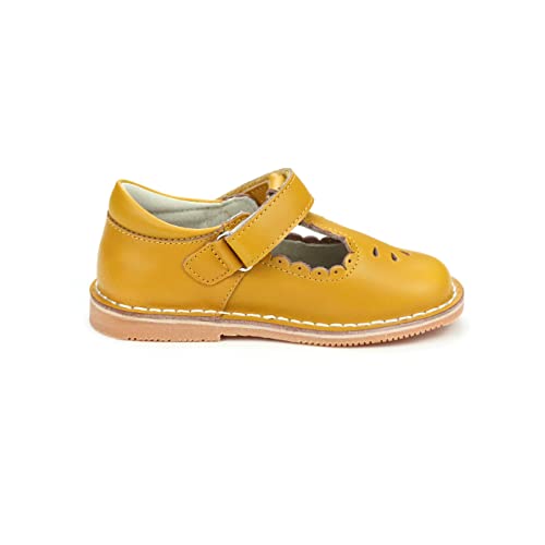 L'Amour Angie Scalloped T-Strap | Girl's Mary Jane Flat (Toddler/Little Kid)2
