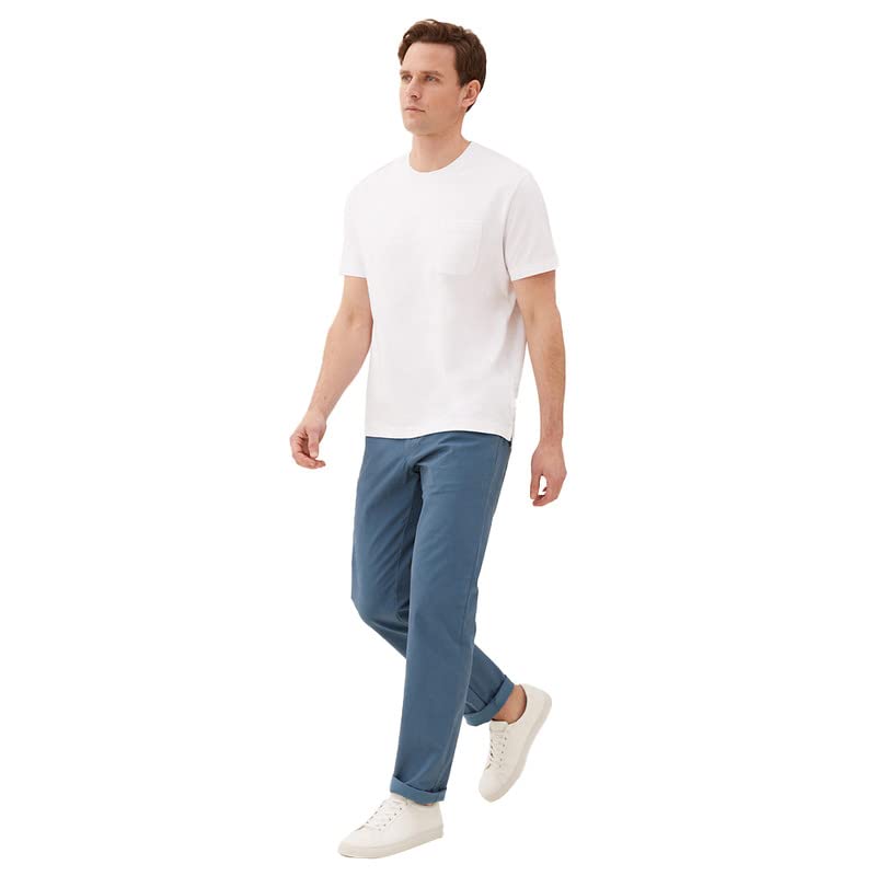 Image of Marks & Spencer Mens Solid Mid Rise Regular Fit Chinos