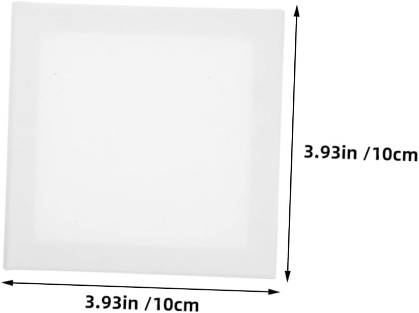 36pcs Square Canvas Panel Boards Set, 100% Cotton Linen Surface, Large Blank Painting Boards for Oil and Acrylic Painting, Suitable for Students and Artists’ Studio Use