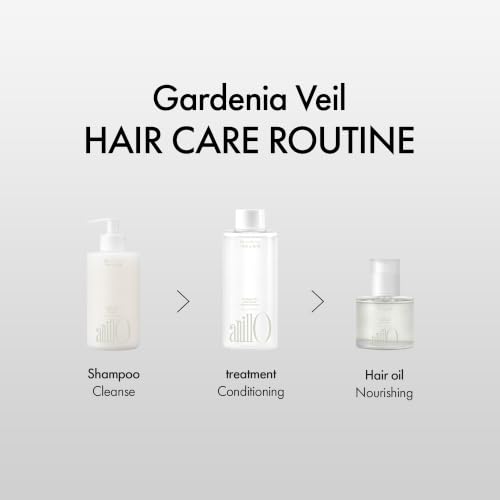 Image of ANILLO Collagen Shampoo for Color-Treated Hair, Gardenia Veil, 10.1 oz | Protein Complex, White Bloom, Shine Enhancing, Damage Repair, Vegan, Sulfate and Silicone Free, 300ml