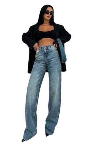 PIRAL Women's Everyone's Wardrobe Palazzo Jeans - 33