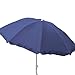 Produktbild Strandschirm 160cm knickbar Polyester versch. Farben Sonnenschirm Gartenschirm, Farbe:Navy