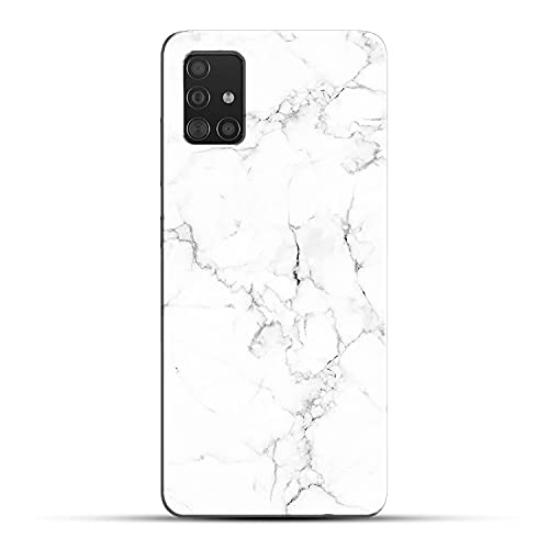 Image of COLORflow Back Cover Compatible with Samsung Galaxy A71 | Beautiful White Marble | Designer Printed Hard CASE Bumper Back Cover