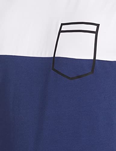 Image of Pepe Jeans Men's Letter Print Regular T-Shirt (PM507364 Eton Blue S)