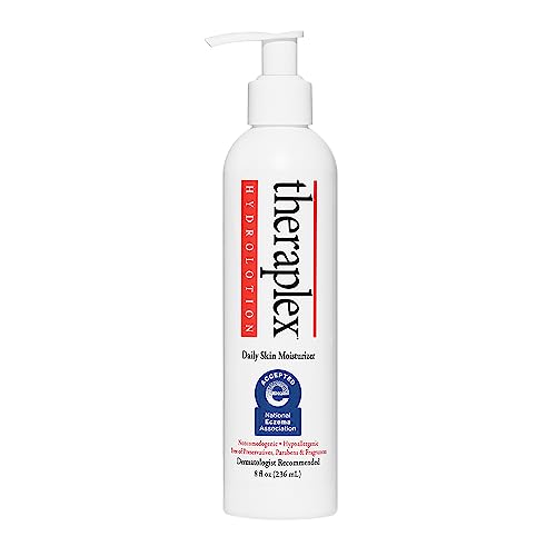 Theraplex Hydro Lotion (8 oz) – No Parabens or Preservatives, Noncomedogenic, and Hypoallergenic, Fragrance-Free, Dermatologist recommended – National Eczema Association Seal of Approval