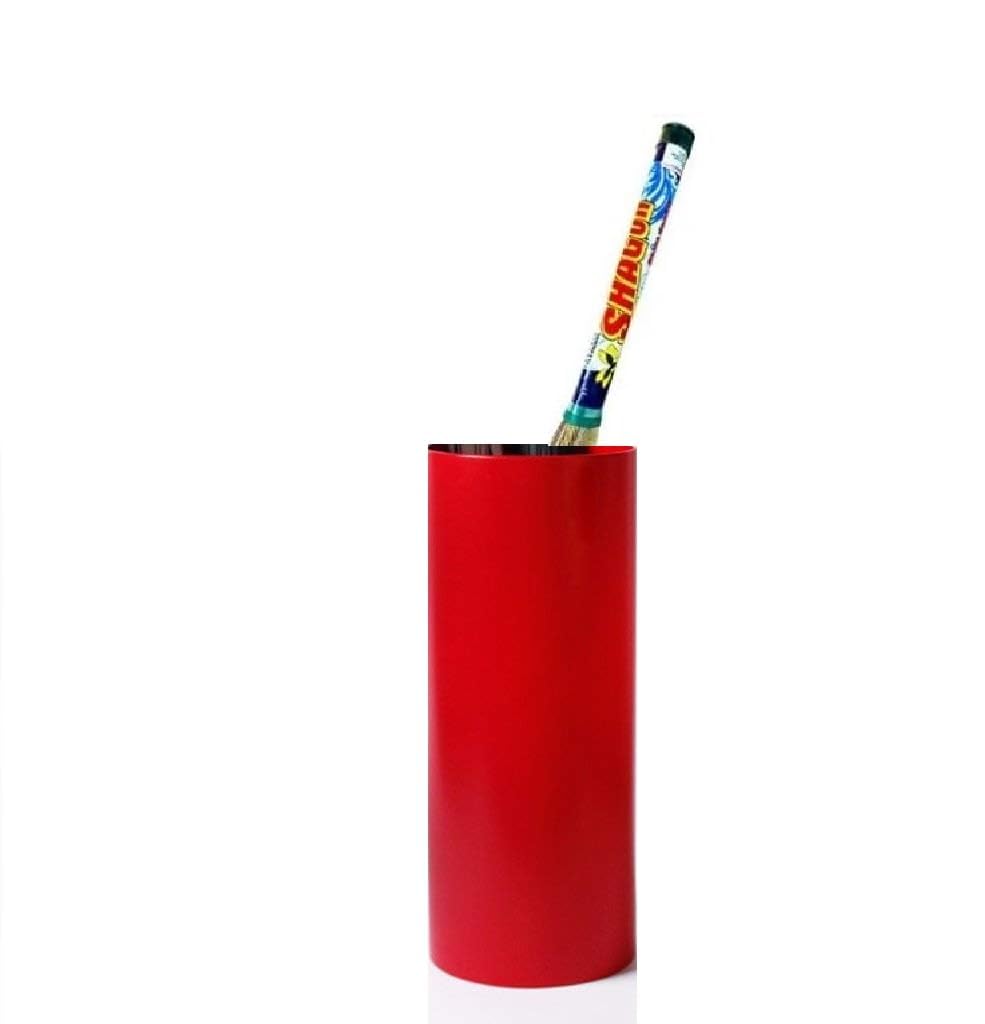 52109 Compact Space Saving red Broom Stand for Indian Home/Office and Commercial Spaces/Modern Stylish Broom Holder - Red-image-29