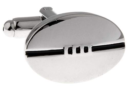 Set de Mancuernillas Ovaladas para Hombre Daesar Plata miniatura 3