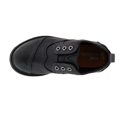 TOMS Toddler Boys Brogue Slip On Casual Shoes - Black4