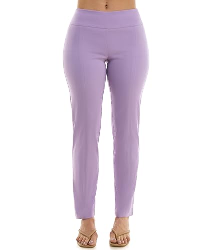 Zac & Rachel Women's Millennium Fabric - Slim Leg Pull-On Pant, Rhapsody, 16