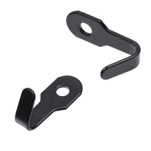 Image of Oedema 40 Pcs Wall Mounted Mini J Hook Heavy Duty Stainless Steel Coat Hook Hanger with Screws for Towel, Coat, Black