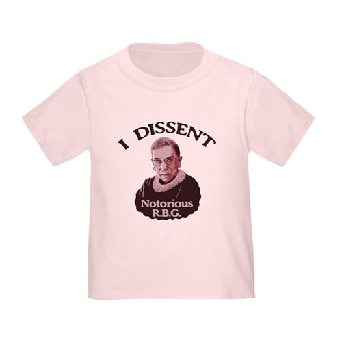 CafePress Notorious RBG P Toddler T Shirt Toddler Graphic Tee, 100% Cotton Pink