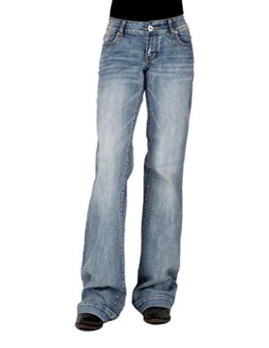 Stetson Western Denim Jeans Womens Button Blue 11-054-0214-0809 BU