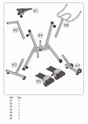 Bicicleta acuática plegable de acero inoxidable para piscina miniatura 7