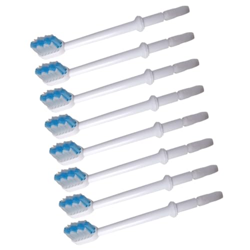 TOGEVAL 8個 交換用ブラシヘッド オーラル洗浄器対応 耐久素材使用 家族向け口腔ケア用 替えブラシ 歯間 歯茎下部の汚れ除去に適応