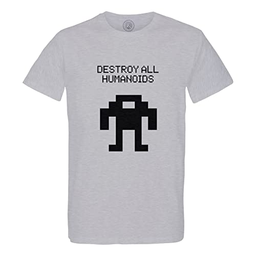 T-shirt homme col rond en coton bio Destroy All Humanoids