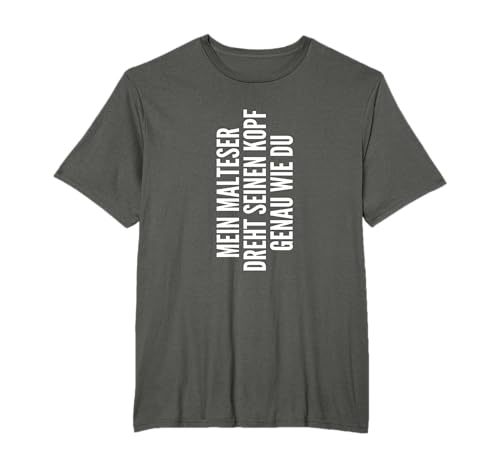 Malteser Hund Besitzer Frauchen Herrchen Geschenkidee T-Shirt
