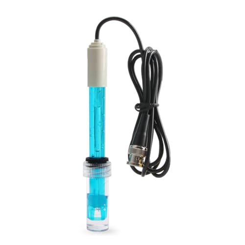 Qeunrtiy 1 Stück PH-Elektroden-Sensorsonde für die Produktion Industrie Labor Poolwasser-PH-Meter-Tester Wie Abgebildet Kunststoff-PH-Sonde mit BNC-Stecker.
