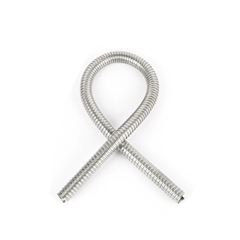 Manguito de Tubo Flexible de Cable de Manguera roscado de Tubo de Metal de Acero Inoxidable 201 de 2m de Longitud, for Piezas de Bricolaje de Manguera de protección(75mm)