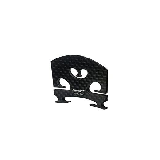 STRADPET Carbon Fiber Bridge 2.0 with an unique acoustic structure & finished trimming for 4/4 violin