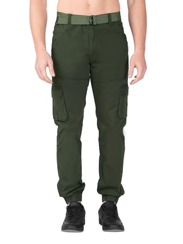 Image of Urban Legends Cargos for Men || Men's Cotton Regular Fit Cargo Joggers with 6 Pockets || Casual Pants || (UL-1R6)