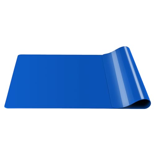 Silicone mats, Food-Grade Non-Slip Heat Resistant Mat Silicone Baking Mat 2MM Thick Pastry Mat,Countertop Protector Mat Hot Pad for Coffee Maker, Air Fryer, Toaster (Classic Blue)