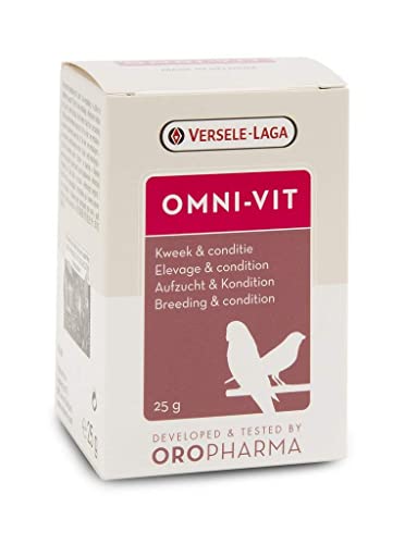 Versele-Laga Oropharma Omni-VIT | 25 g | Multivitaminpräparat für Vögel | Mit Vitaminen & Aminosäuren