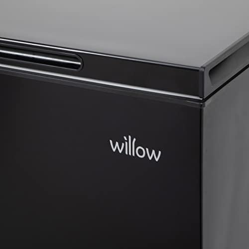 99L Chest Freezer with Removable Storage Basket, Suitable for Outbuildings and Garages, 4* Freezer Rating - Black - Image 7