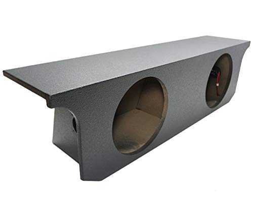 Compatible with Jeep Wrangler Unlimited 07-15 Custom Dual 12 Sub Box Enclosure Rhino