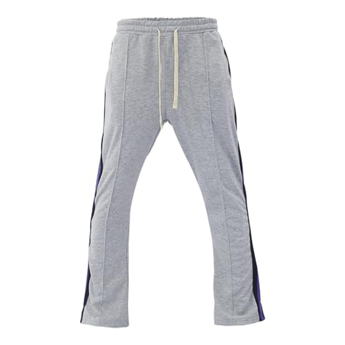 Mens Stacked Flared Joggers Pants Casual Elastic Waist Trendy Trousers Stretch Lightweight Fashion Clothing Vacation3