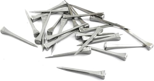 Image of 50pcs Steel 2.1 Inch E6 Horseshoe Nail Stainless Steel Horseshoe Tools for Horse Training Equestrian Sports