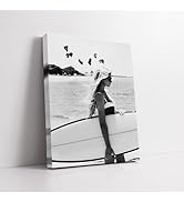 Poster Master Woman Surfer Canvas - Fashion Print - Beach Photography Art - Gift for Women & Fash...