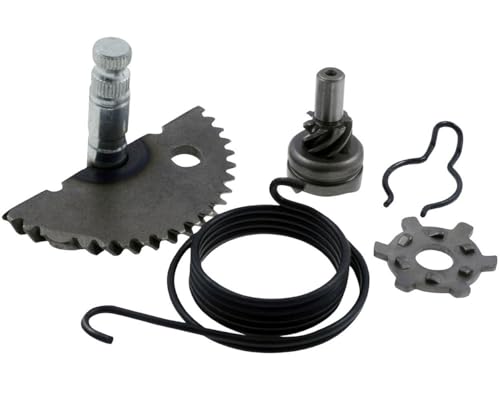 2EXTREME Kickstarterritzel 15,5mm, Kickstarterwelle Reparatursatz Set kompatibel mit Peugeot Speedfight 1 & 2, AC, LC