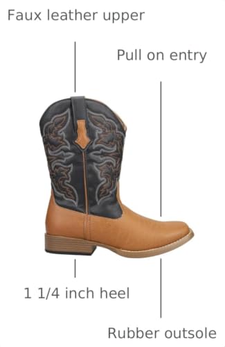 Image of ROPER Mens Classic Square Toe Casual Boots Mid Calf