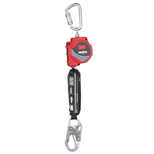 Image of 3M Protecta Self-Retracting Lifeline with Carabiner 3100513, Web, Steel Snap Hook, 11ft.